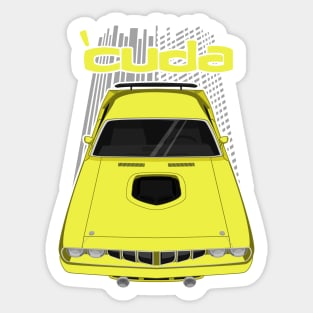 Plymouth Barracuda 1971 - Yellow Sticker